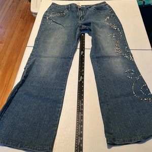 The Limited  size 10 low rise embellished stretch bootcut flare never worn